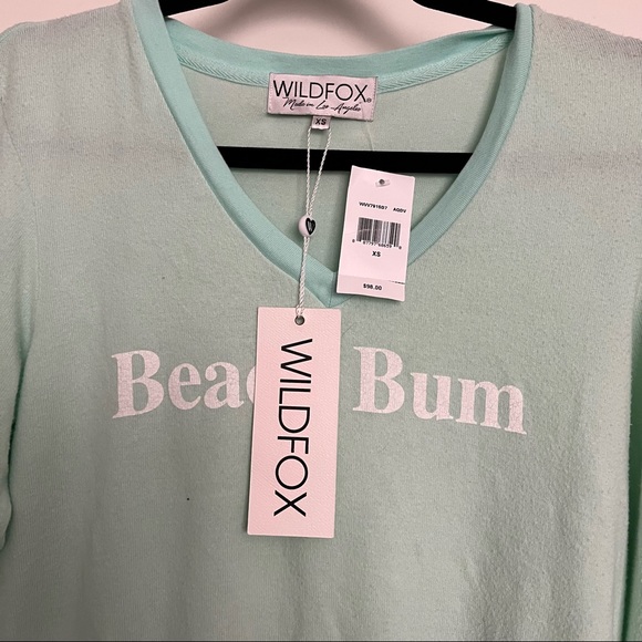 NWT Wildfox “Beach Bum” Baggy Beach Sweater XS - Picture 2 of 5
